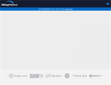 Tablet Screenshot of billingplatform.com